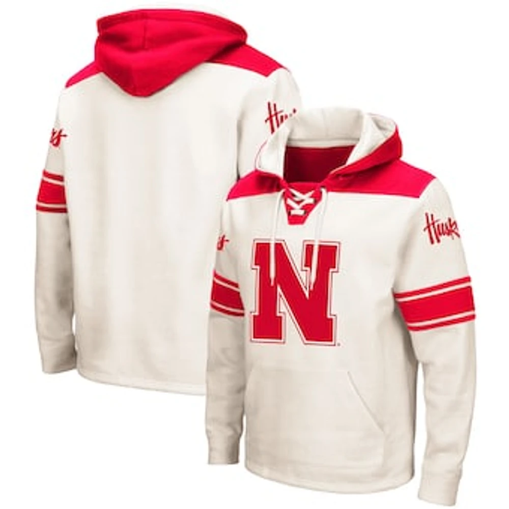 Men's Colosseum Nebraska Huskers 2.0 Lace-Up Pullover Hoodie