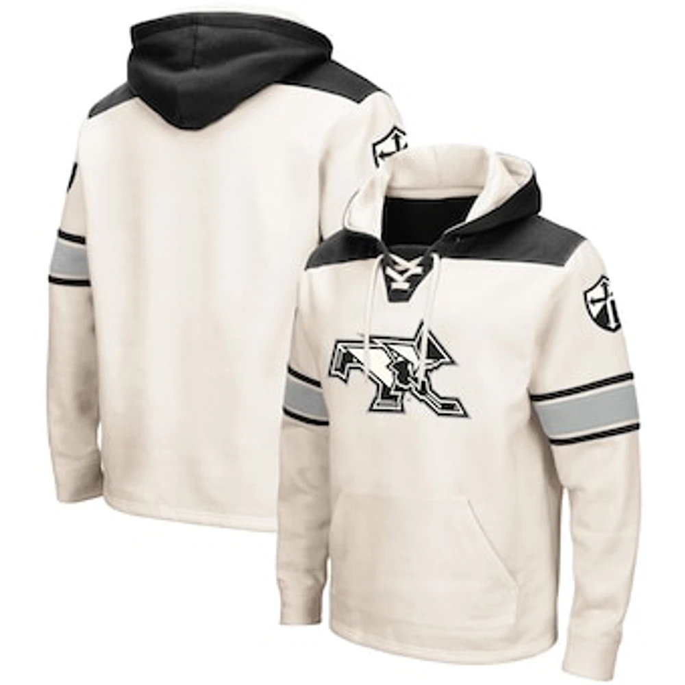 Men's Colosseum Cream Providence Friars 2.0 Lace-Up Pullover Hoodie