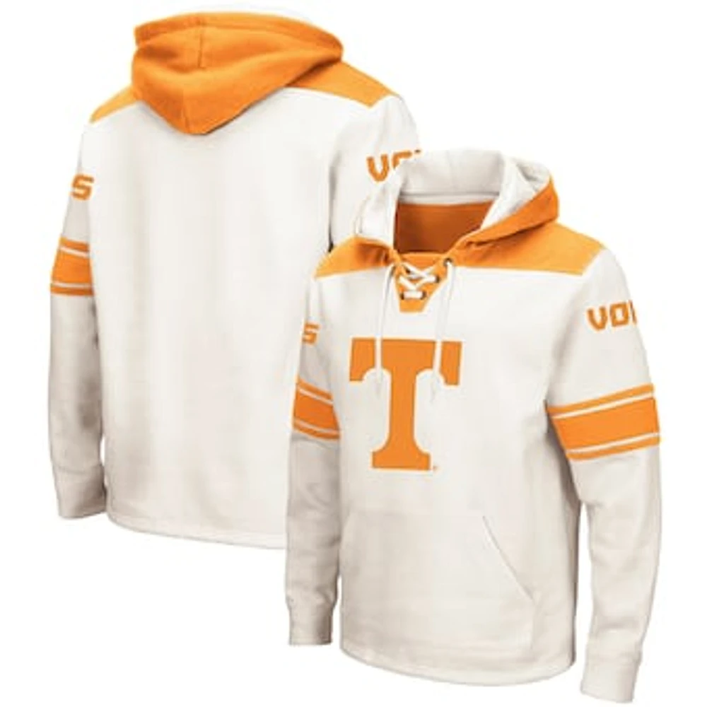 Men's Colosseum Cream Tennessee Volunteers 2.0 Lace-Up Pullover Hoodie