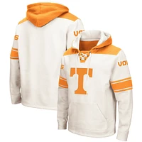 Men's Colosseum Cream Tennessee Volunteers 2.0 Lace-Up Pullover Hoodie