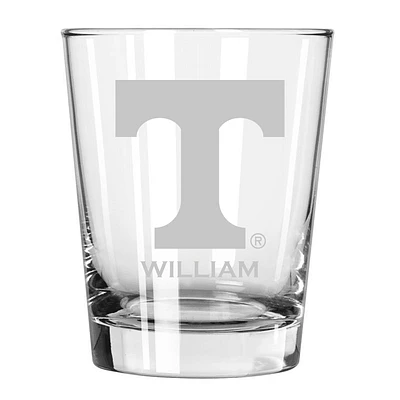 Tennessee Volunteers 15oz. Personalized Double Old Fashion Etched Glass