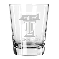 Texas Tech Red Raiders 15oz. Personalized Double Old Fashion Etched Glass