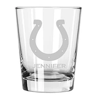Indianapolis Colts 15oz. Personalized Double Old Fashion Etched Glass
