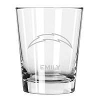 Los Angeles Chargers 15oz. Personalized Double Old Fashion Etched Glass