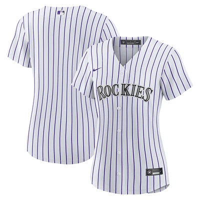 Women's Nike White Colorado Rockies Home Replica Team Jersey