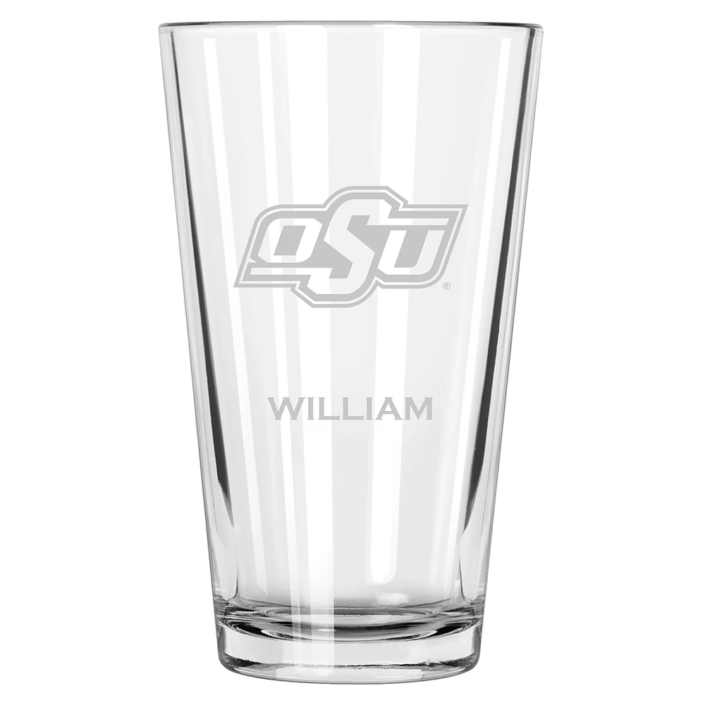 Oklahoma State Cowboys 16oz. Personalized Etched Pint Glass