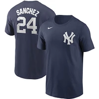 Men's Nike Gary Sanchez Navy New York Yankees Name & Number T-Shirt