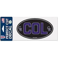 WinCraft Colorado Rockies 4'' x 8'' Perfect Cut Decal