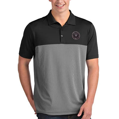 Men's Antigua Black/White Inter Miami CF Venture Polo