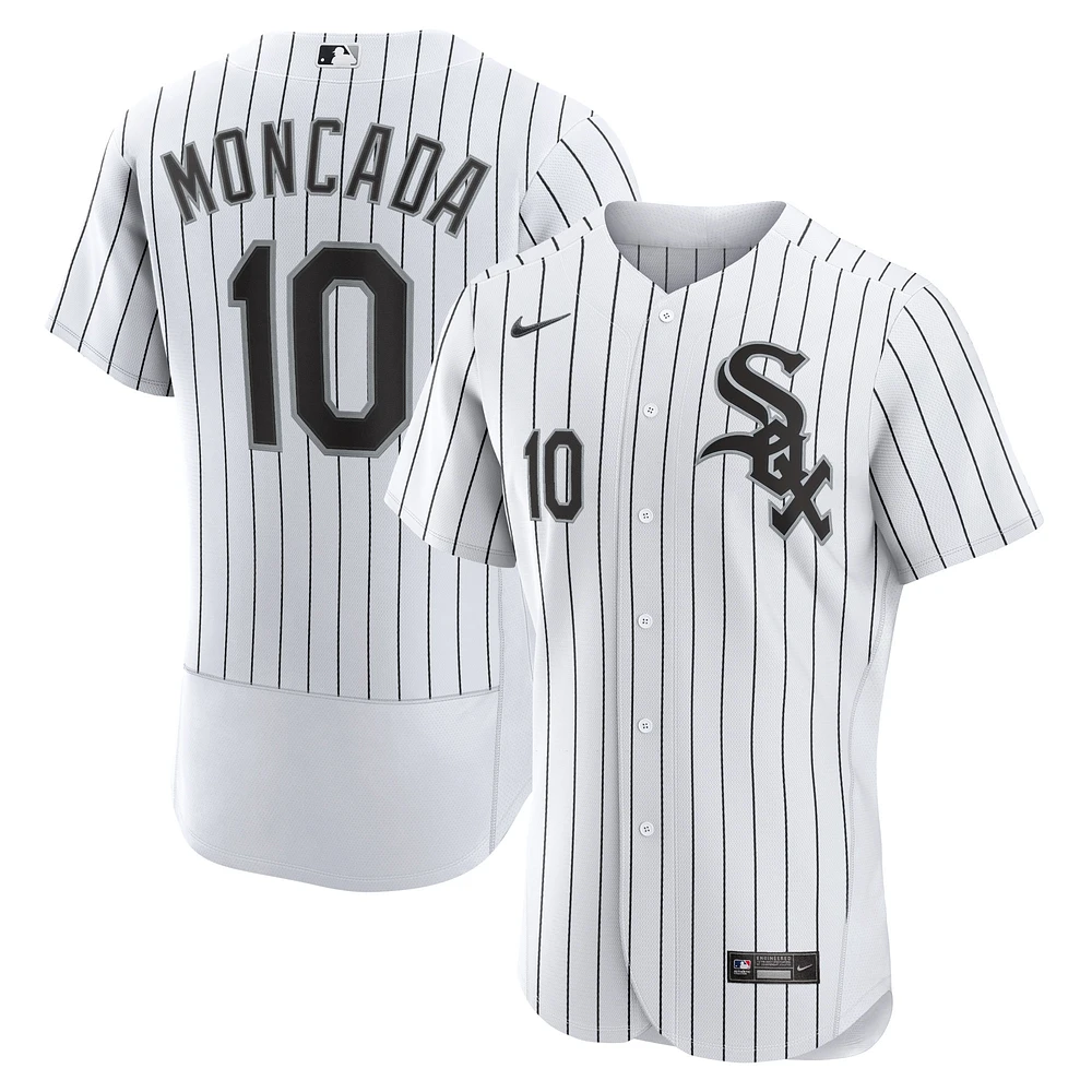 Men's Nike Yoan Moncada White Chicago Sox Home Authentic Player Jersey