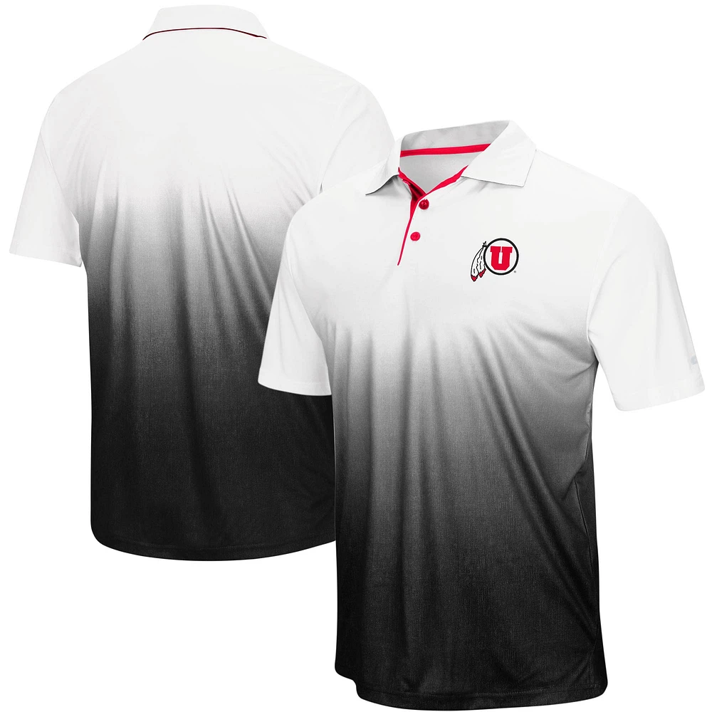 Men's Colosseum Gray Utah Utes Magic Team Logo Polo