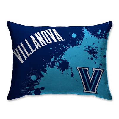 Blue Villanova Wildcats 20'' x 26'' Splatter Print Plush Bed Pillow
