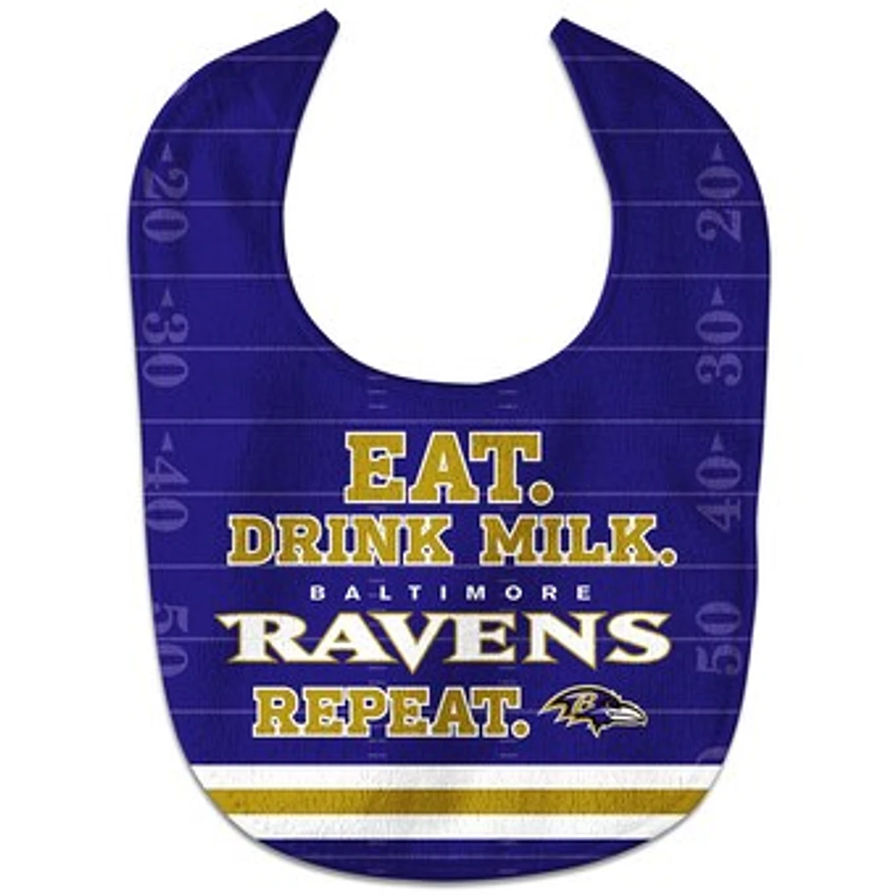 Infant WinCraft Baltimore Ravens Eat. Drink. Repeat. All-Pro Bib