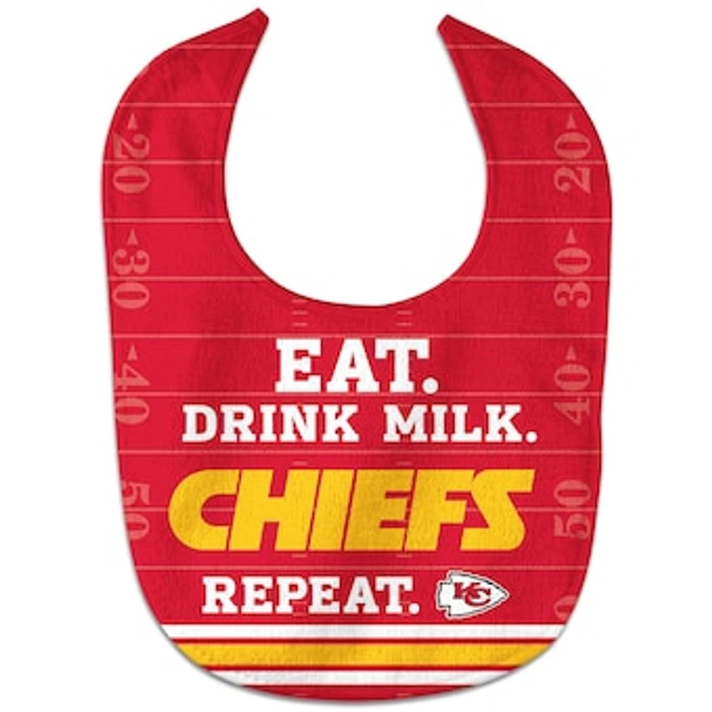 Newborn & Infant WinCraft Kansas City Chiefs Eat. Drink. Repeat. All-Pro Bib