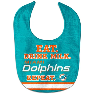 Infant WinCraft Miami Dolphins Eat. Drink. Repeat. All-Pro Bib