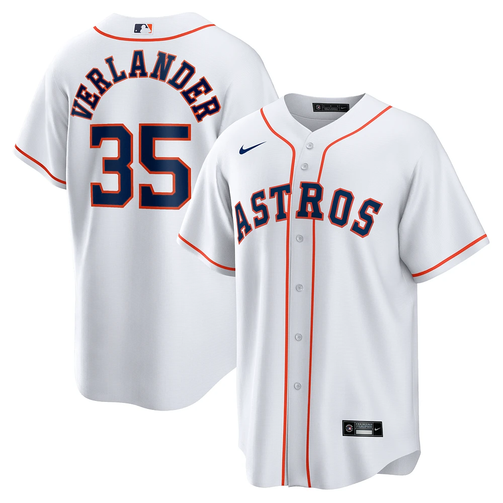 Men's Nike Justin Verlander White Houston Astros Home Replica Player Name Jersey