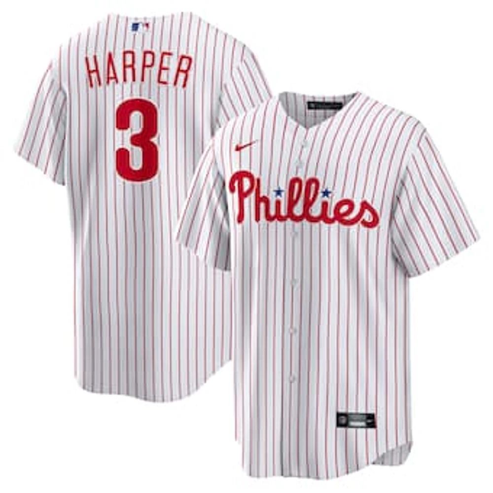 Men's Nike Bryce Harper White Philadelphia Phillies Home Replica Player Name Jersey