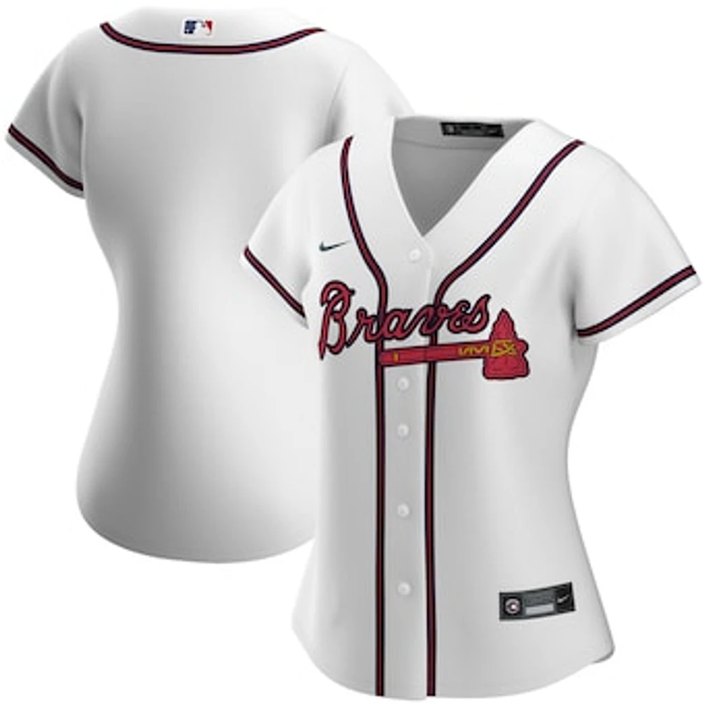 Women's Nike White Atlanta Braves Home Replica Team - Jersey