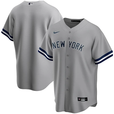 Men's Nike Gray New York Yankees Road Replica Team