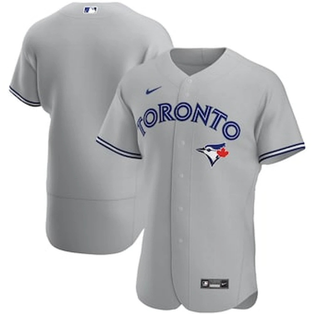 Men's Nike Gray Toronto Blue Jays Road Authentic Team - Jersey