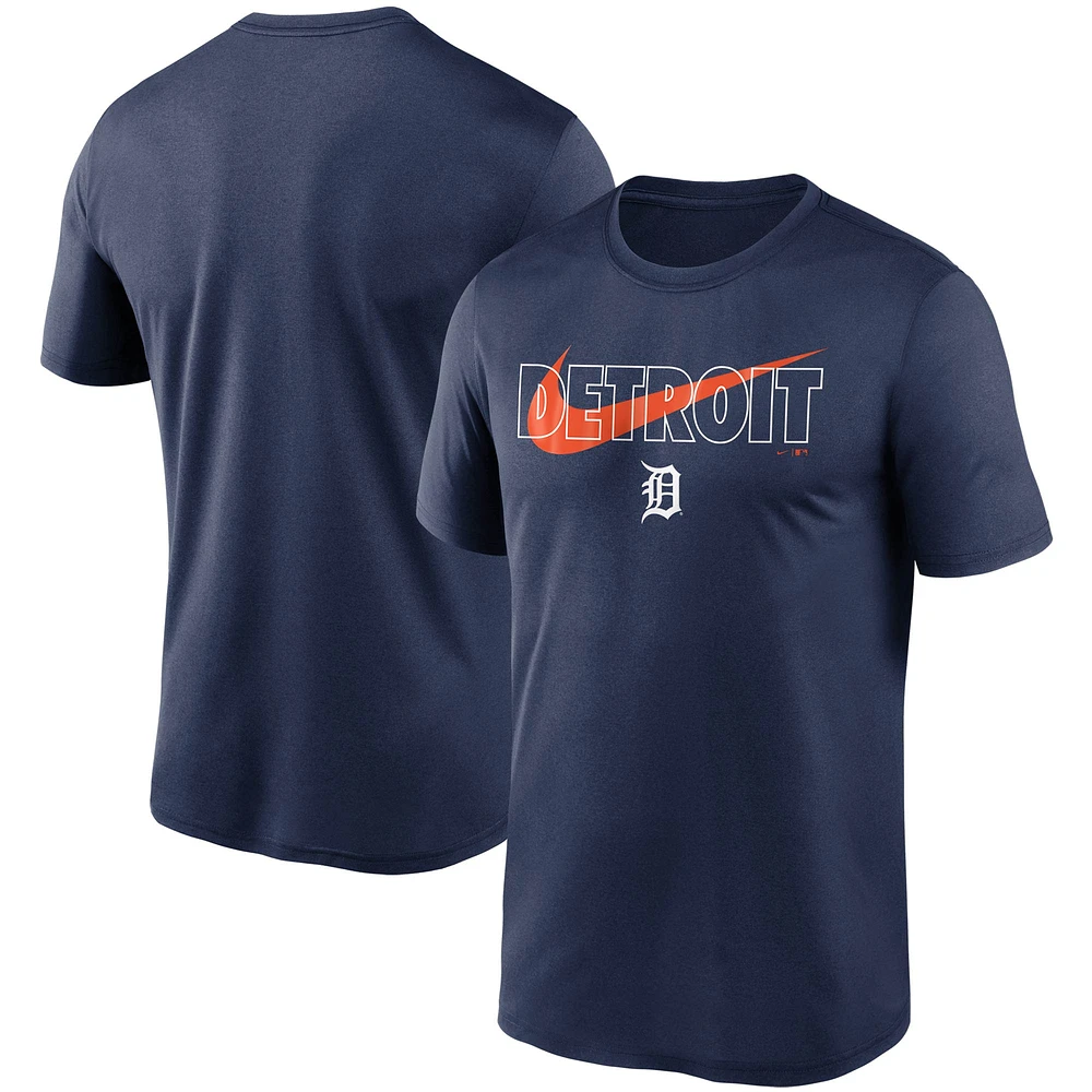 Men's Nike Navy Detroit Tigers City Swoosh Legend Performance T-Shirt