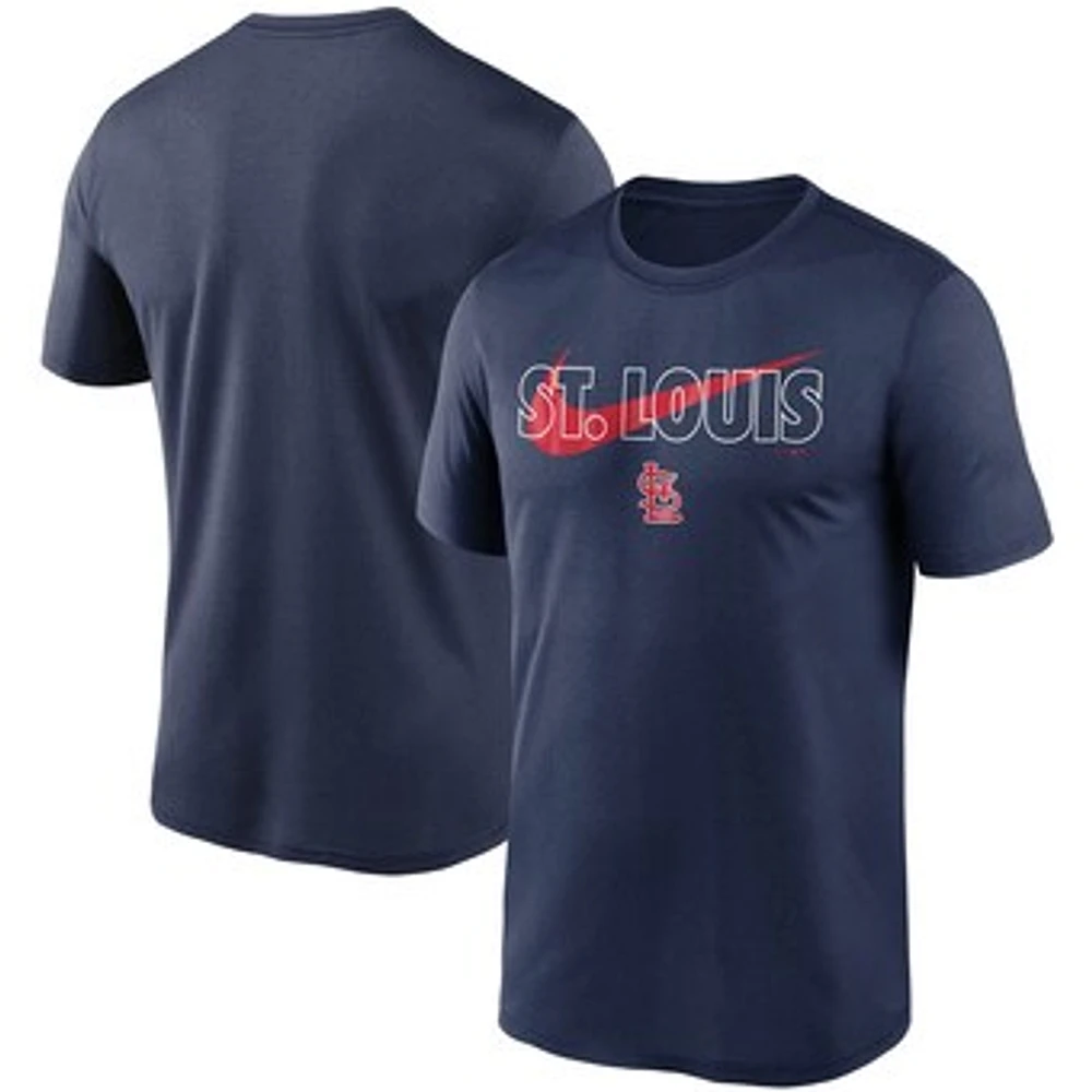 Men's Nike Navy St. Louis Cardinals City Swoosh Legend Performance T-Shirt