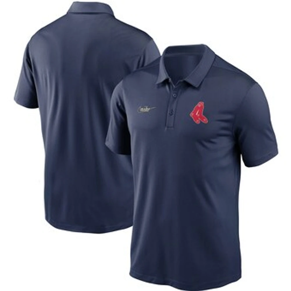 Men's Nike Navy Boston Red Sox Cooperstown Collection Logo Franchise Performance Polo