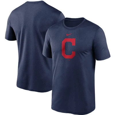 Men's Nike Navy Cleveland Indians Large Logo Legend Performance T-Shirt