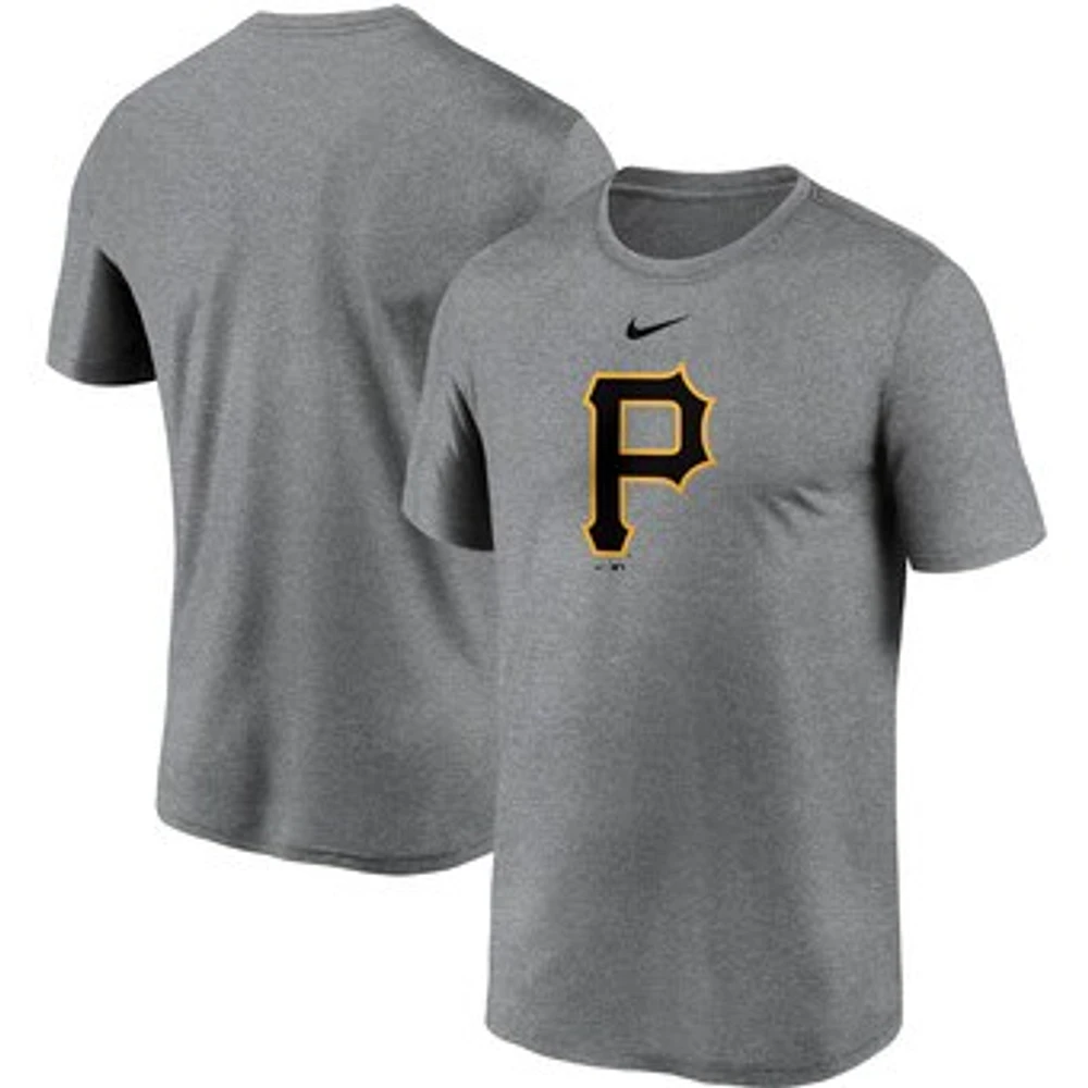 Men's Nike Gray Pittsburgh Pirates Large Logo Legend Performance T-Shirt