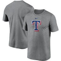 Men's Nike Gray Texas Rangers Large Logo Legend Performance T-Shirt