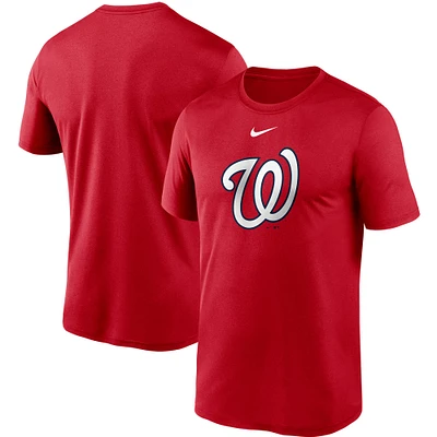 Men's Nike Red Washington Nationals Large Logo Legend Performance T-Shirt