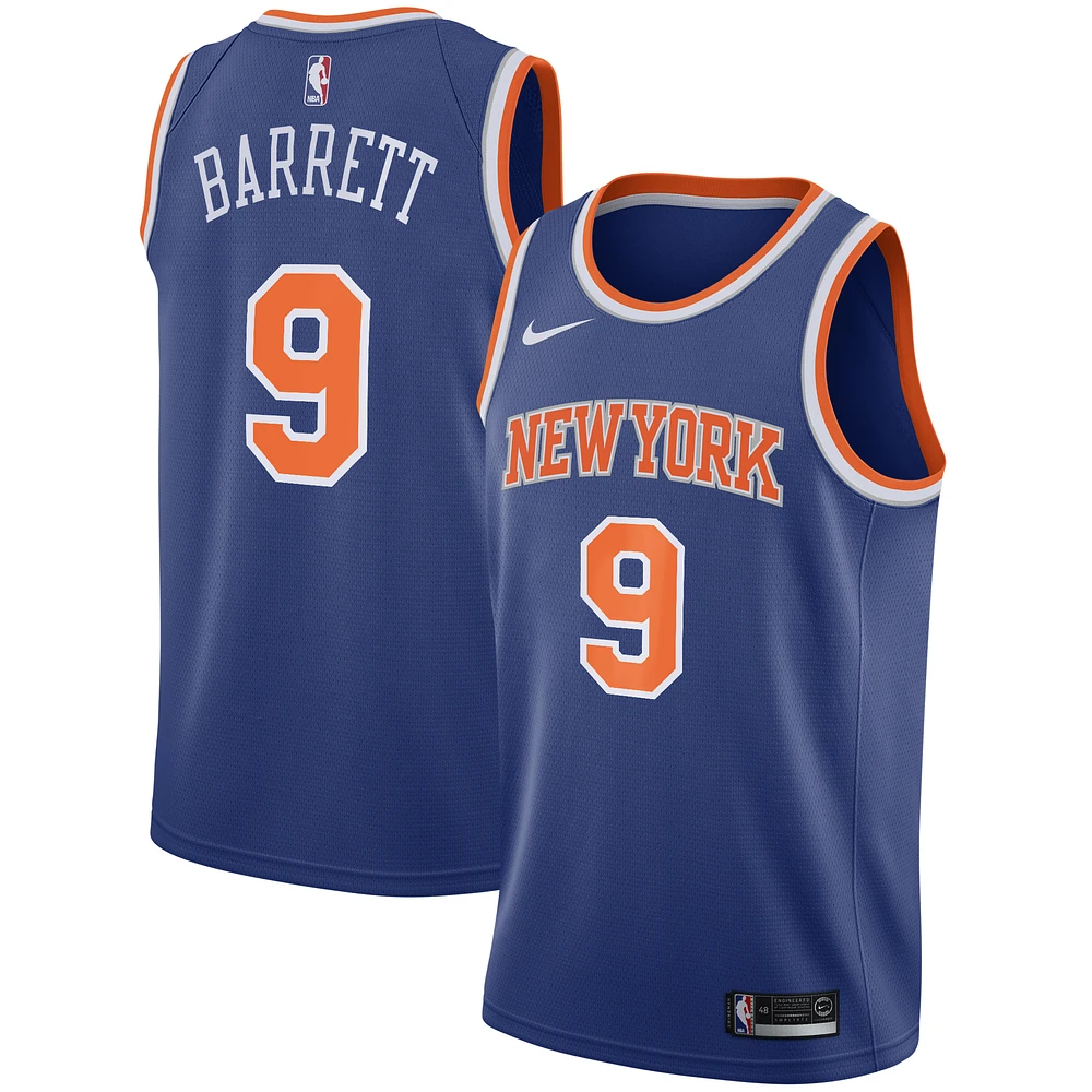 Men's Nike RJ Barrett Blue New York Knicks Swingman Jersey - Icon Edition