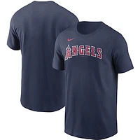 Men's Nike Navy Los Angeles Angels Team Wordmark T-Shirt