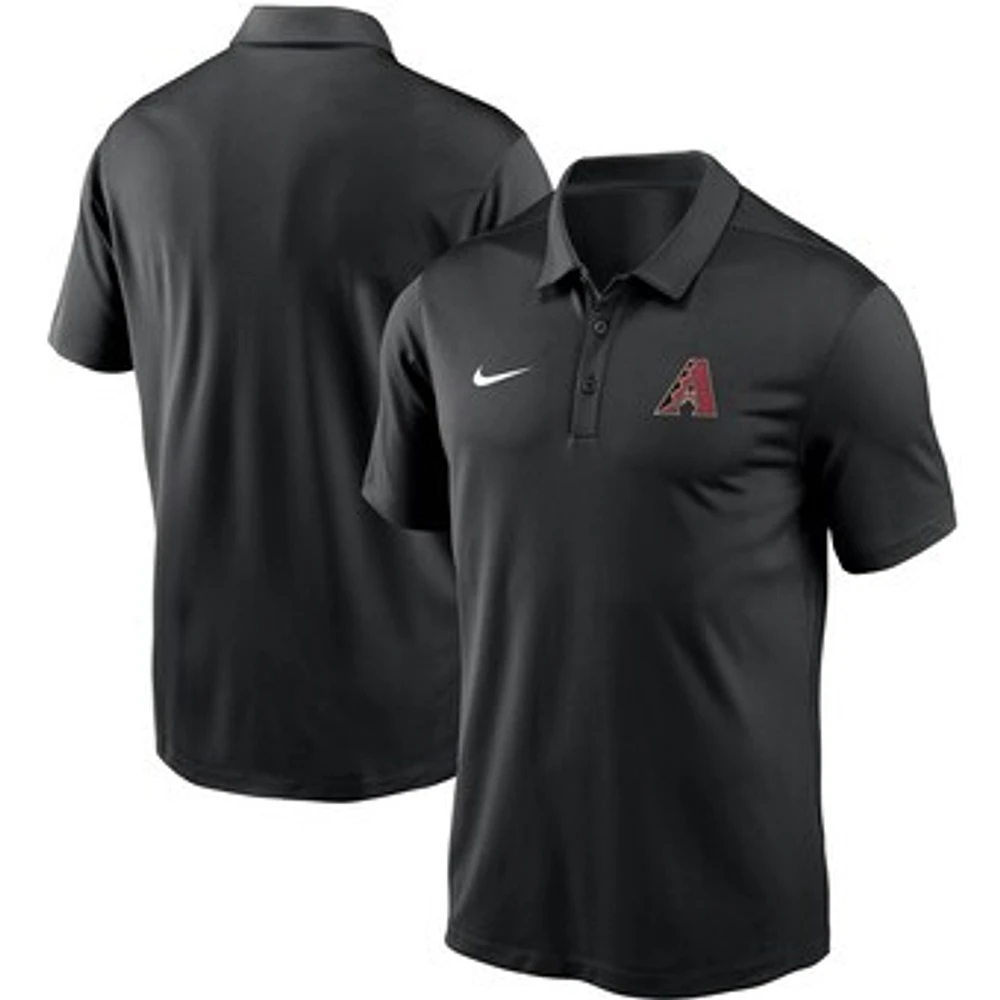 Men's Nike Black Arizona Diamondbacks Team Logo Franchise Performance Polo