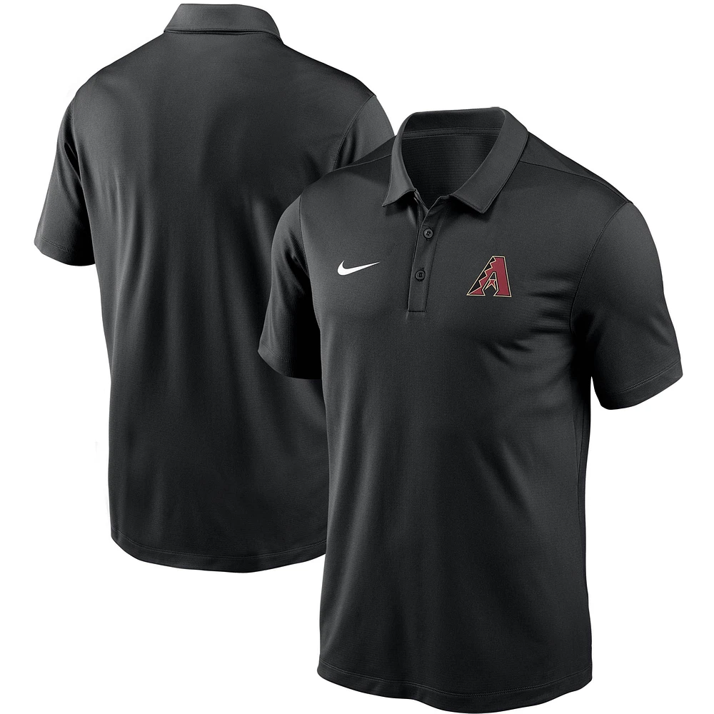 Men's Nike Black Arizona Diamondbacks Team Logo Franchise Performance Polo