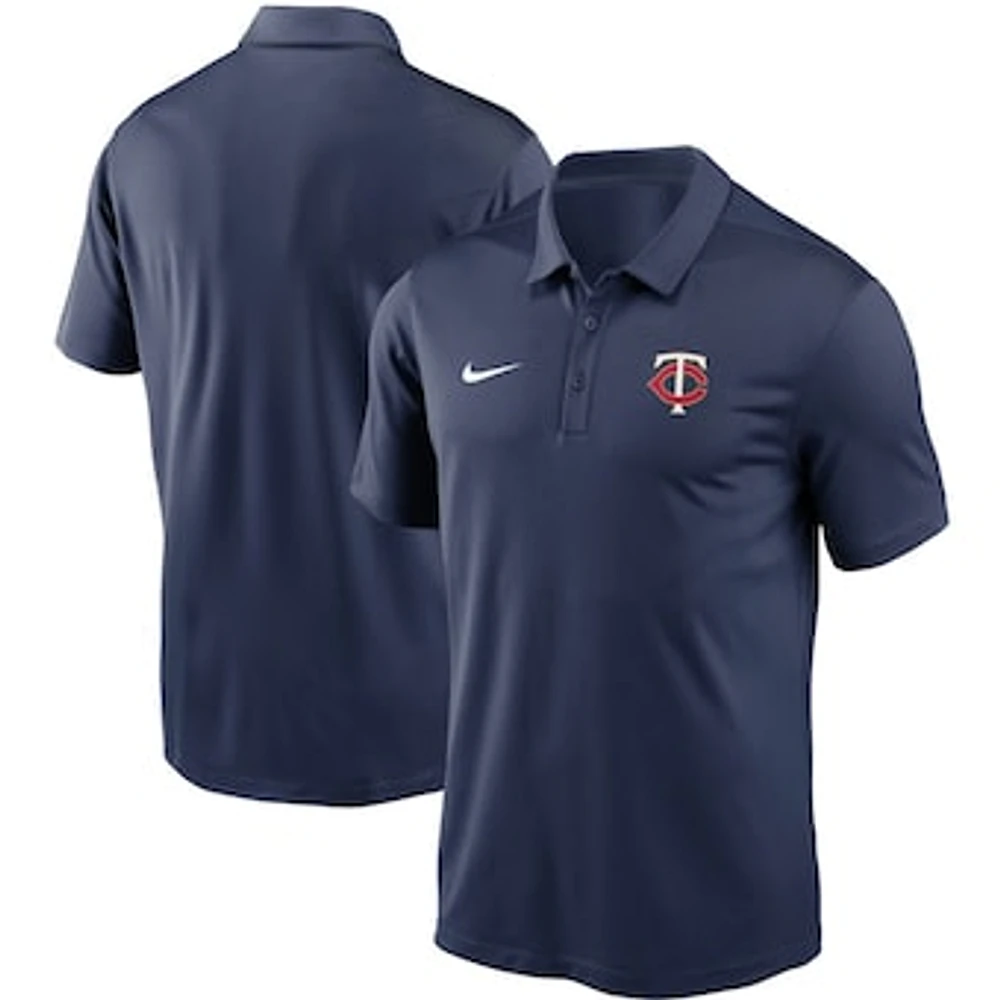 Men's Nike Navy Minnesota Twins Team Logo Franchise Performance Polo