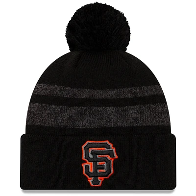 Men's New Era Black San Francisco Giants Dispatch Cuffed Knit Hat With Pom