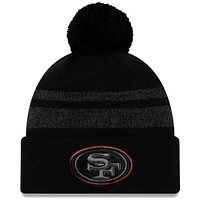 Men's New Era Black San Francisco 49ers Dispatch Cuffed Knit Hat With Pom