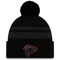 Men's New Era Black Atlanta Falcons Dispatch Cuffed Knit Hat With Pom