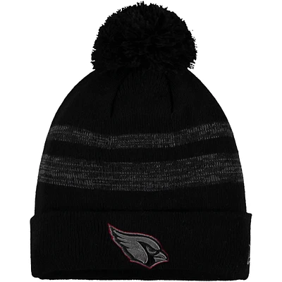 Men's New Era Black Arizona Cardinals Dispatch Cuffed Knit Hat With Pom