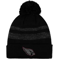 Men's New Era Black Arizona Cardinals Dispatch Cuffed Knit Hat With Pom