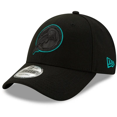 Men's New Era Black Miami Dolphins Throwback Logo Momentum 9FORTY Adjustable Snapback Hat