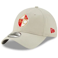 Men's New Era Khaki San Francisco 49ers Historic Playmaker 9TWENTY Adjustable Hat