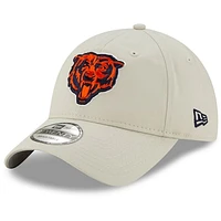 Men's New Era Khaki Chicago Bears Head Playmaker 9TWENTY Adjustable Hat