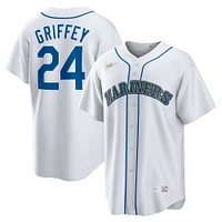 Men's Nike Ken Griffey Jr. White Seattle Mariners Home Cooperstown Collection Player Jersey