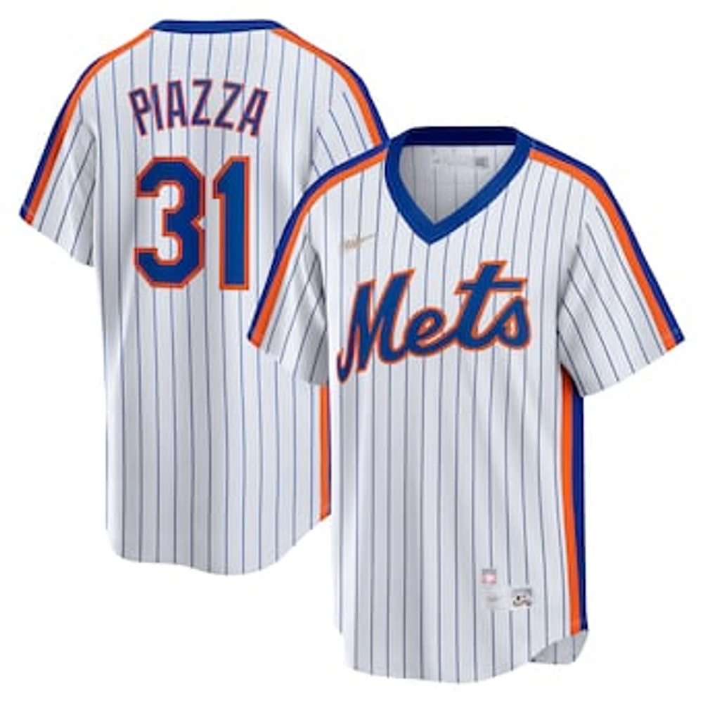 Men's Nike Mike Piazza White New York Mets Home Cooperstown Collection Player Jersey