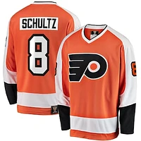 Men's Fanatics Dave Schultz Orange Philadelphia Flyers Premier Breakaway Retired Player Jersey