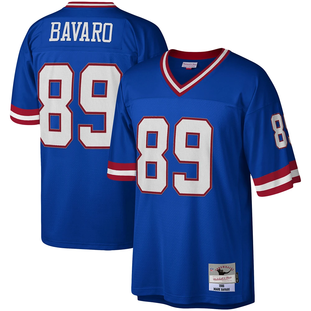 Men's Mitchell & Ness Mark Bavaro Royal New York Giants Legacy Replica Jersey