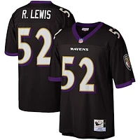 Men's Mitchell & Ness Ray Lewis Black Baltimore Ravens Legacy Replica Jersey