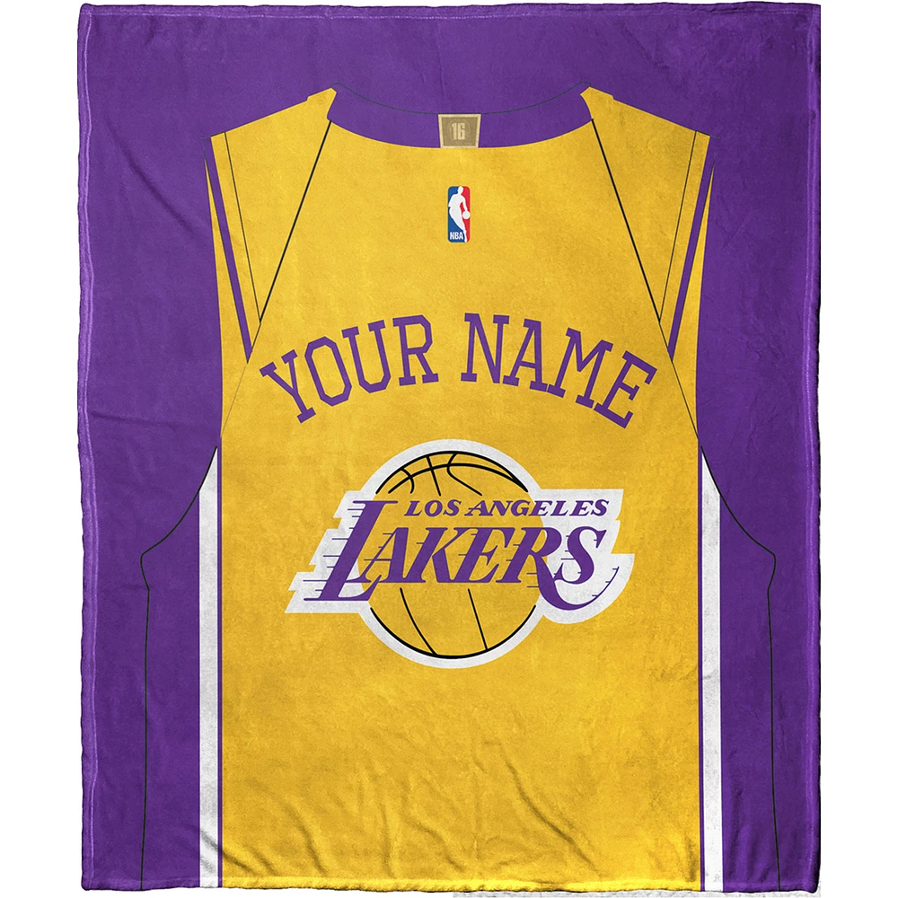 The Northwest Company Los Angeles Lakers 50'' x 60'' Personalized Silk Touch Sherpa Throw